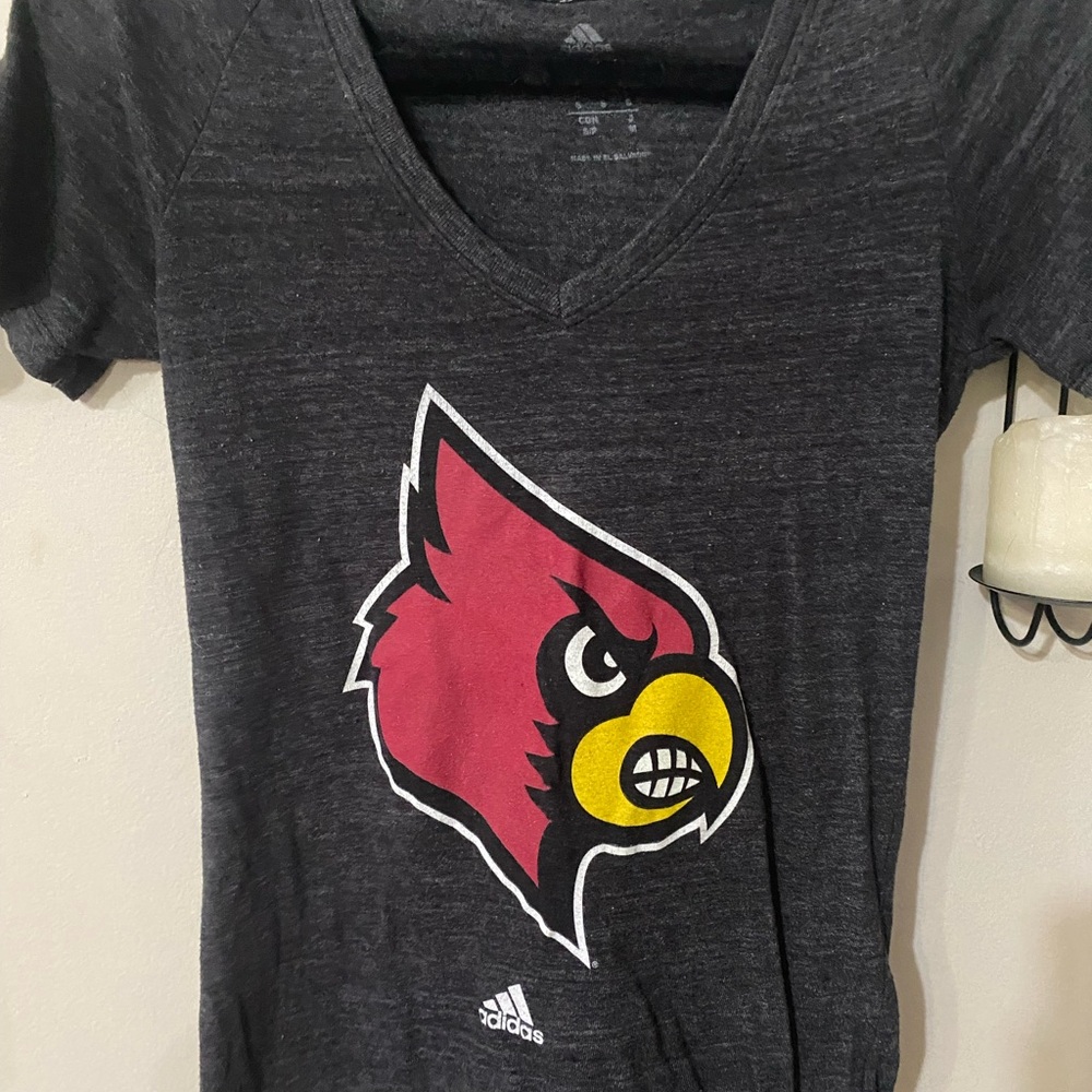 Adidas Dark Gray T-Shirt with White Logo